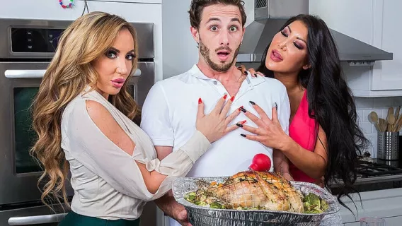 ◤My Friend's Hot Mom◢ Richelle Ryan And August Taylor Tag Team A Young Dude ►August Taylor, Lucas Frost, Richelle Ryan