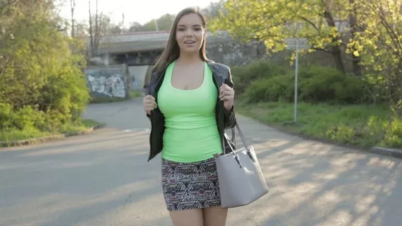 ◤Public Agent◢ Train Track Blowjob And Fuck ►Sofia Lee, Jason X