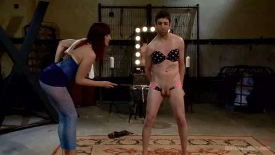 ◤Divine Bitches◢ Bella Rossi And Jay West In Feminized, Pimped Out, And Made To Suck COCK With EXTREME Ball Busting! ►Bella Rossi