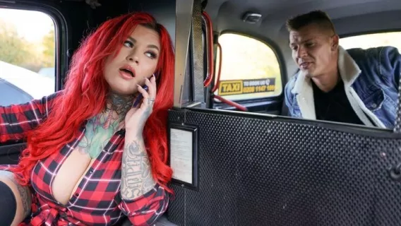 ◤Female Fake Taxi◢ Busty New Driver Gets Her Thrills ►Sabien DeMonia, Damian Dickey