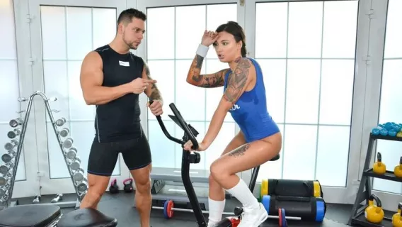 ◤Fitness Rooms◢ Horny Gym Student Lusts After Stud ►Adel Asanty, Angelo Godshack