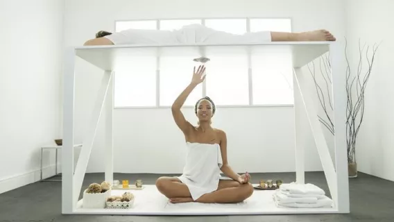 ◤Massage Rooms◢ Surprise Cock Massage For Lucky Guy ►Romy Indy, Michael Fly