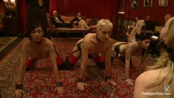 ◤The Upper Floor◢ Slave Initiation: PiggyPart 1 - Beretta James, Krysta Kaos And Lily Labeau ►Derrick Pierce, Beretta James, Krysta Kaos